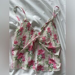 Frankie’s Bikinis Penelope Floral Tankini Bikini Top